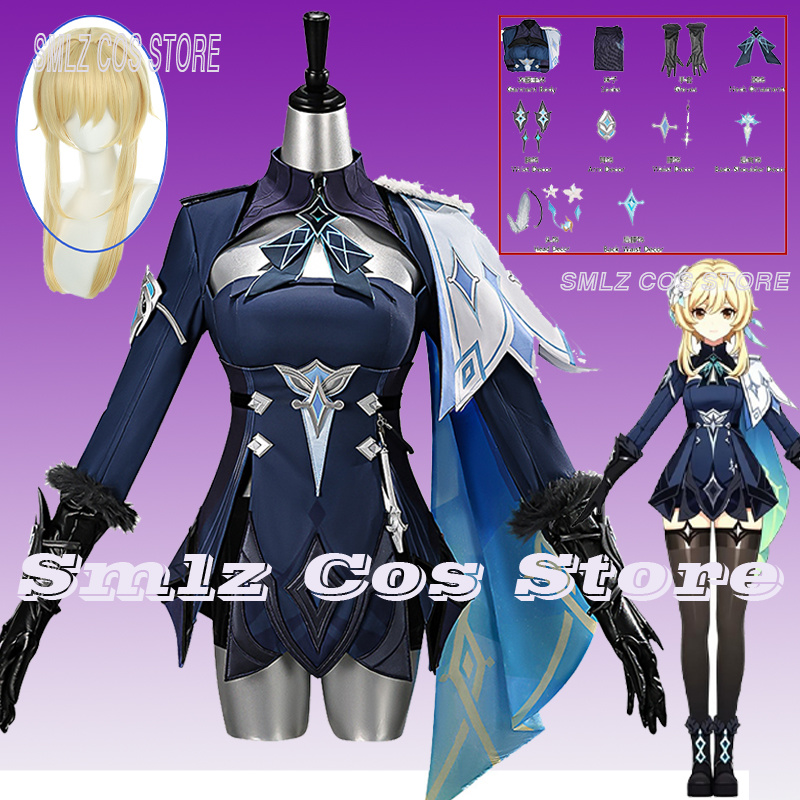 Travel Accessories Aesthetic - Kostum Cosplay Traveler Lumine Genshin Impact