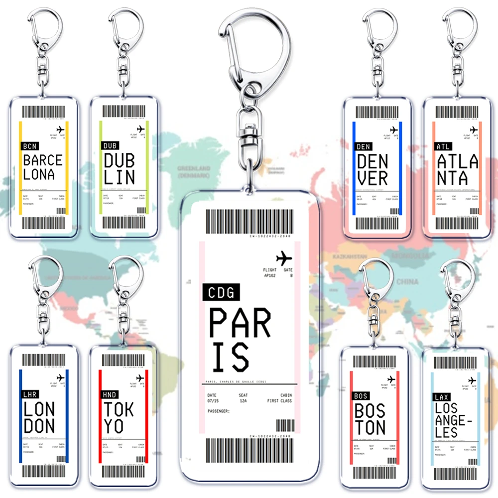 Travel Accessories India - Pesawat tiket Boarding Pass gantungan kunci