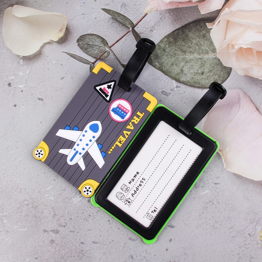 Tag Bagasi PVC Lembut Pola Pes - Travel Accessories India ulasan dan harga