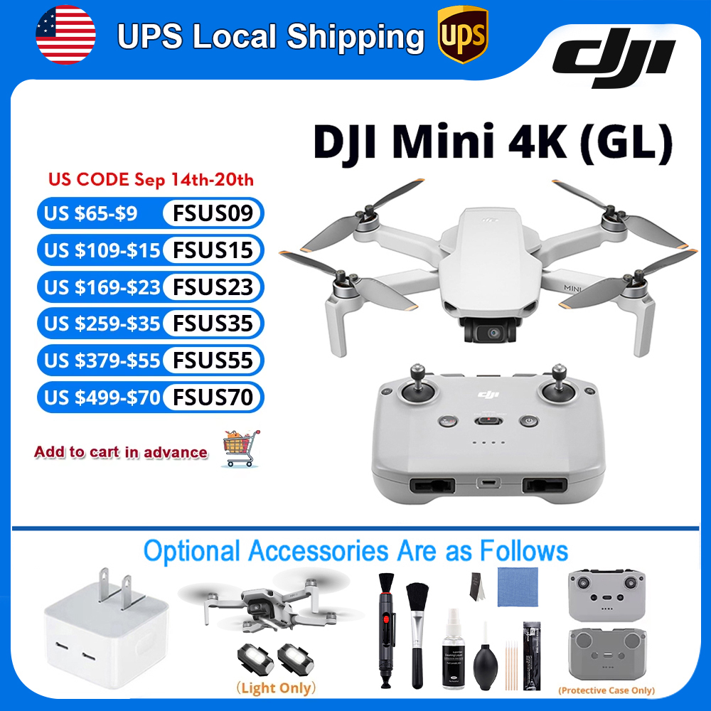 Drone DJI Mini 4K dengan Akses - Travel Accessories Long Flight ulasan dan harga