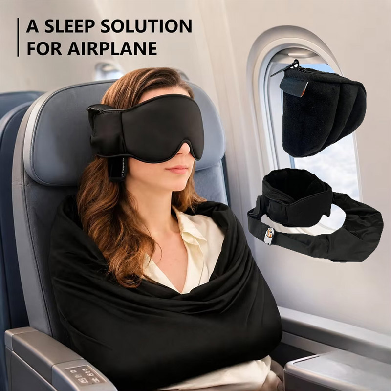 Paket Perlengkapan Tidur Pesaw - Travel Accessories Long Flight ulasan dan harga