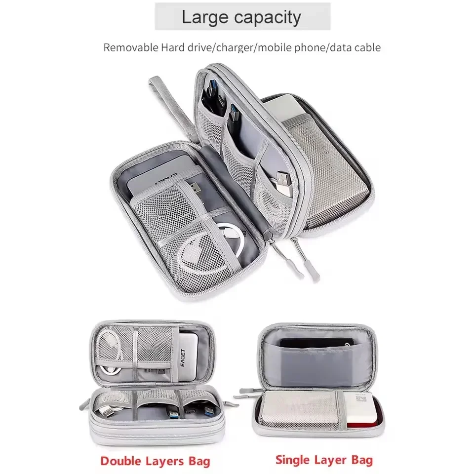 Tas Kabel Perjalanan, Kantong  - Travel Accessories Organizer Bag ulasan dan harga